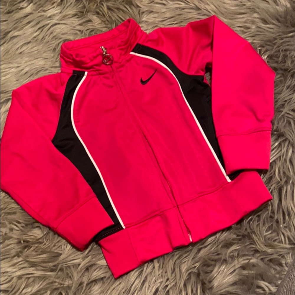 Toddler Red and Black Nike Track Jacket